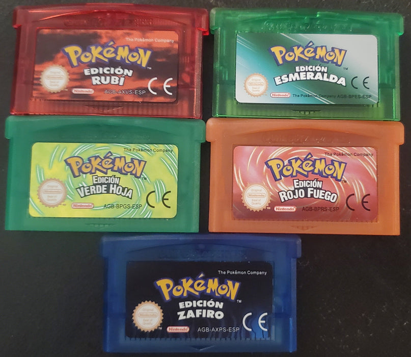 Pokemon Emerald FireRed Ruby Sapphire GBA Video Game French German - for just $11.50! 