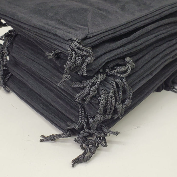 THE REAL REAL Drawstring Pouch 50 Count 130mm x 175mm Small Fabric Velvet Bags for Gifts, Party & Wedding Favors, Jewelry, Game Pieces - for just $9! 