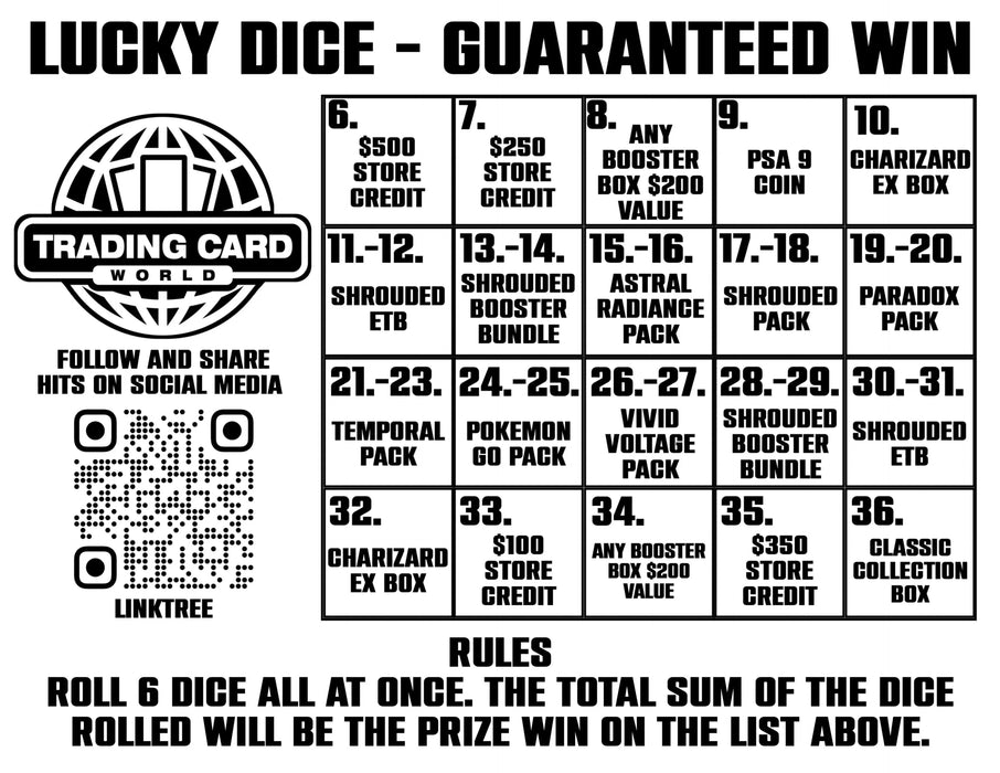 Dice Roll - for just $10! 