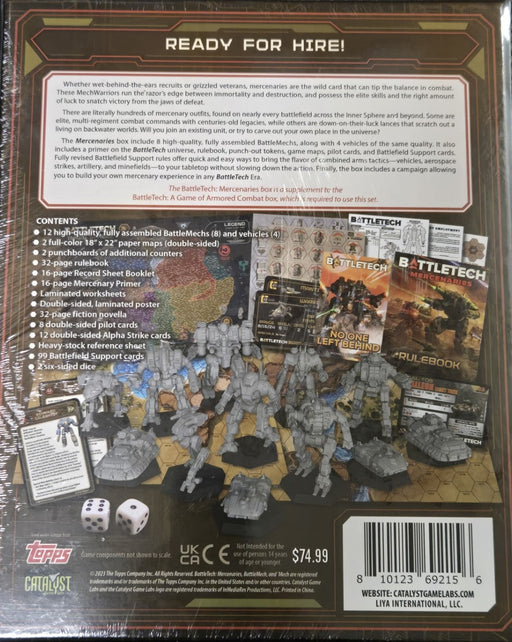 Battletech - Mercenaries Box Set (Kickstarter) - for just $74.99! 