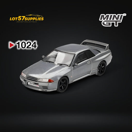 (Pre-Order) Mini-GT Nissan Skyline GT-R (NISMO BNR32 CRS Version) Dark Metal Gray #1024 1:64 - for just $24.99! 