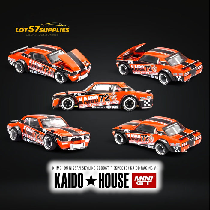 Mini-GT x KAIDO Nissan Skyline 2000GT-R (KPGC10) Kaido Racing V1 1:64 - for just $28.99! 