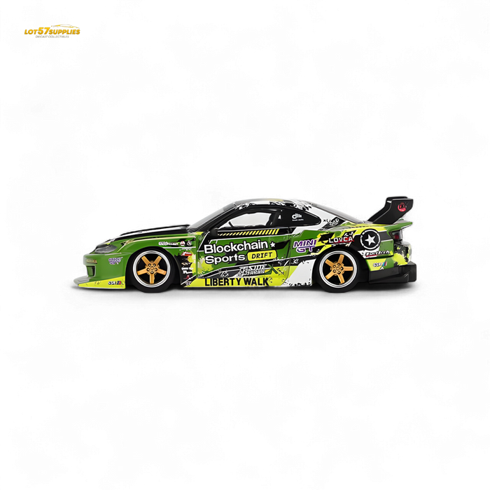 (Pre-Order) MINI-GT Nissan LB-Super Silhouette S15 Silvia #555 V2 2024 Formula Drift Japan - 1:64 - for just $26.99! 