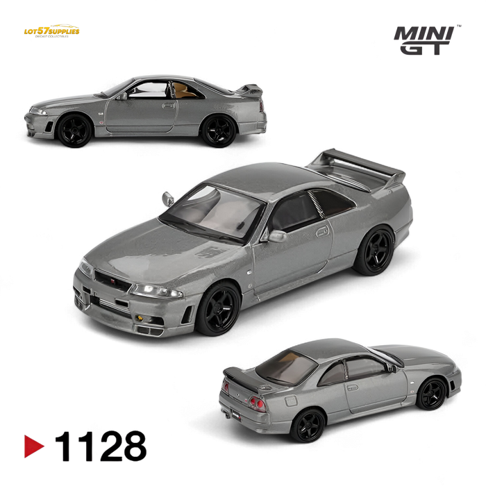 (Pre-Order) Mini GT Nissan Skyline GT-R NISMO BCNR33 CRS Version Dark Metal Gray 1:64 - for just $21.99! 