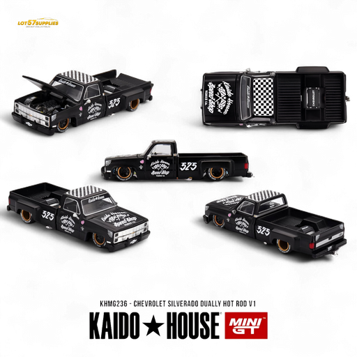 (Pre-Order) KAIDO Chevrolet Silverado Dually Hot Rod V1 1:64 - for just $29.99! 