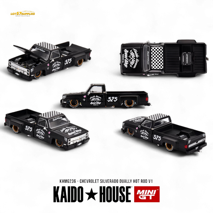 (Pre-Order) KAIDO Chevrolet Silverado Dually Hot Rod V1 1:64 - for just $29.99! 