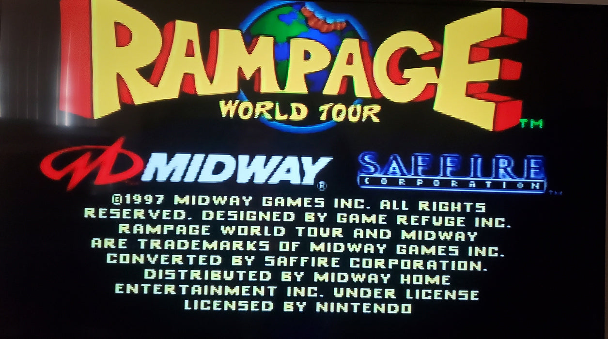 Rampage World Tour N64 Nintendo 64 Video Game 1998 - for just $20.99! 