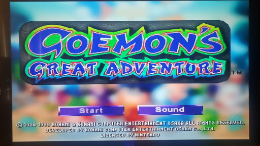Goemon's Great Adventure N64 Nintendo 64 Video Game Cartridge 1999 - for just $21.99! 