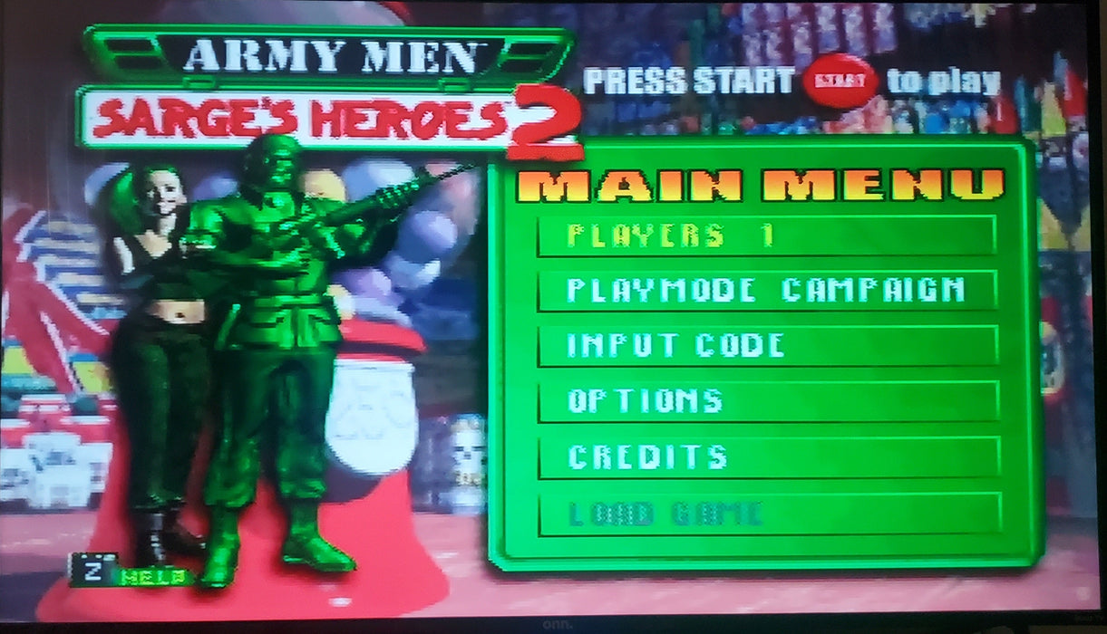 Army Men Sarge's Heroes 2 N64 Nintendo 64 Video Game Cartridge 2000 - for just $21.99! 