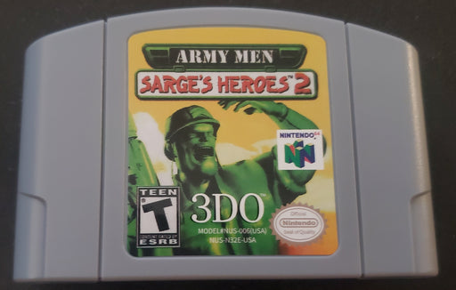 Army Men Sarge's Heroes 2 N64 Nintendo 64 Video Game Cartridge 2000 - for just $21.99! 