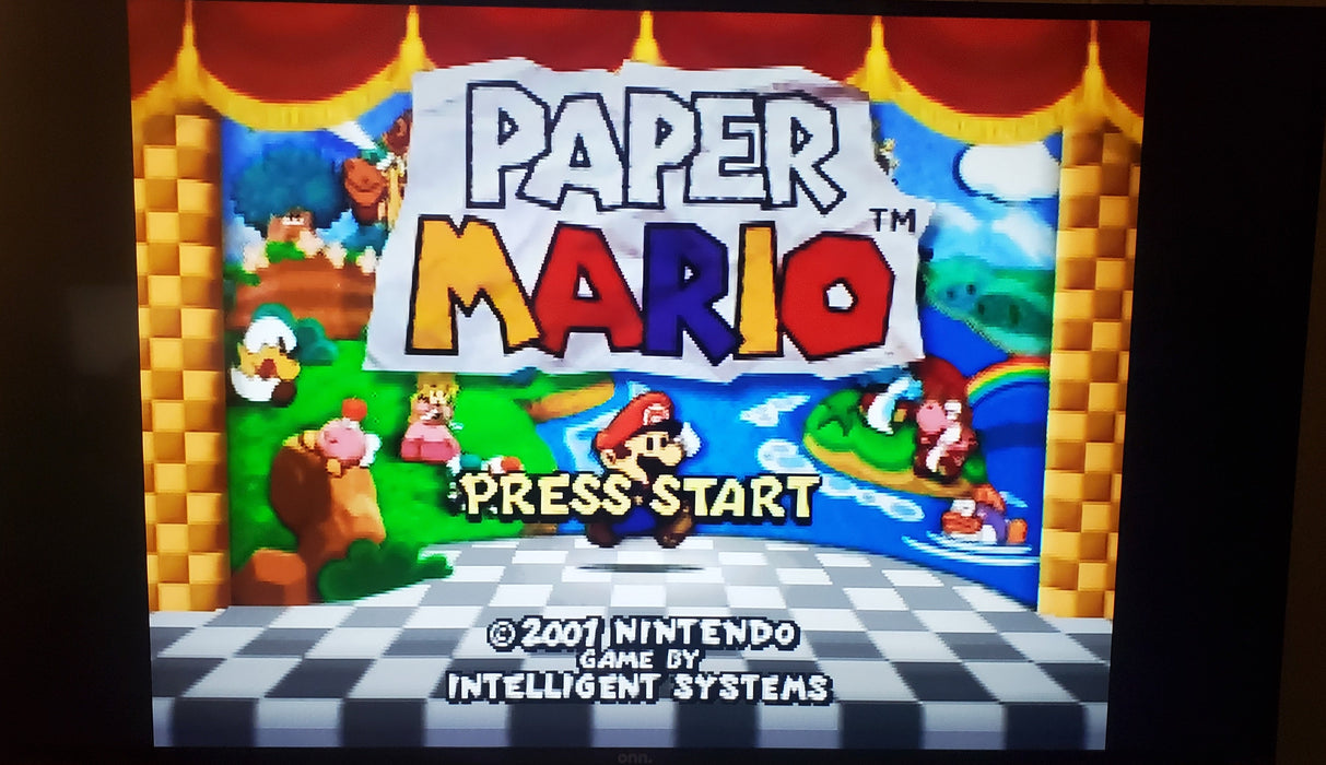 Paper Mario N64 Nintendo 64 Video Game Cartridge 2000 - for just $21.99! 