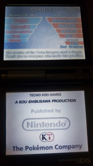 Pokemon Conquest Twin Dragons NDS Nintendo DS ROM Hack Video Game - for just $26.99! 