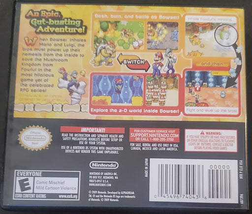 Mario and Luigi Bowser's Inside Story Video Game Nintendo DS 2009 - for just $24.99! 