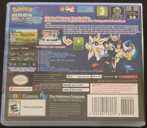 Pokemon Moon Black 2 NDS Video Game Nintendo DS with Box - for just $25.99! 