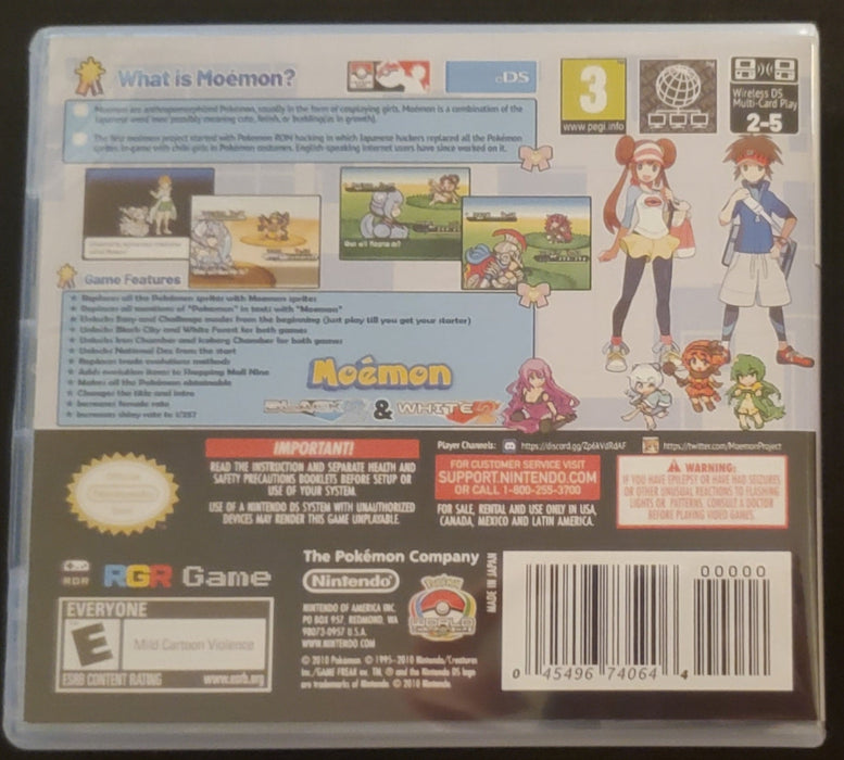 Pokemon Moemon Black and White 2 NDS Video Game Nintendo DS with Box - for just $25.99! 