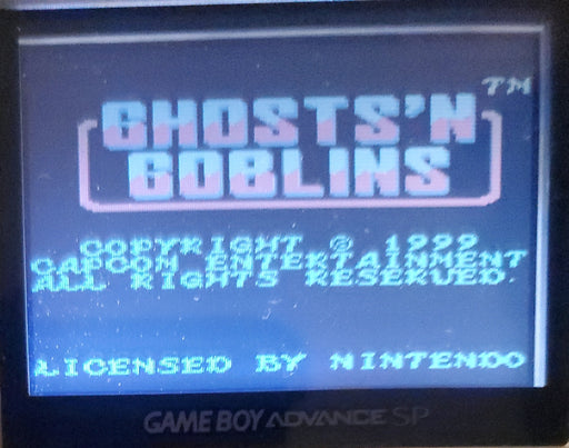Ghosts N Goblins GBC Video Game Catridge Gameboy Color 2000 - for just $15! 