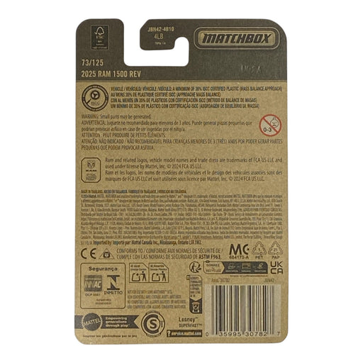 Matchbox 2025 Ram 1500 REV - 2025 Matchbox Series 73/125 - for just $1.79! 