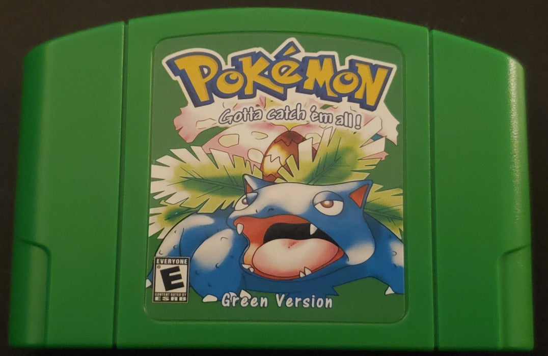 Pokemon Green N64 Nintendo 64 Video Game Cartridge ROM Hack - for just $34.99! 