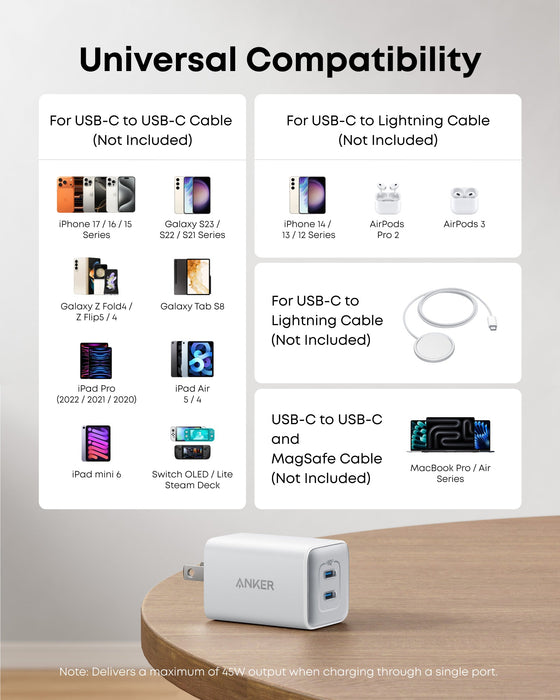 Anker <b>523</b> Charger (Nano 3, 47W) - for just $25.99! 