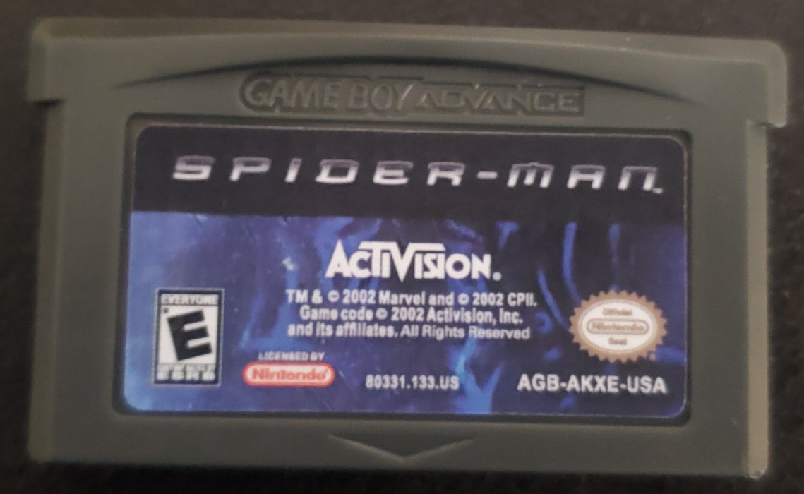 Spider-Man 1 GBA Video Game Cartridge Nintendo Game Boy Advance 2001 - for just $12.50! 