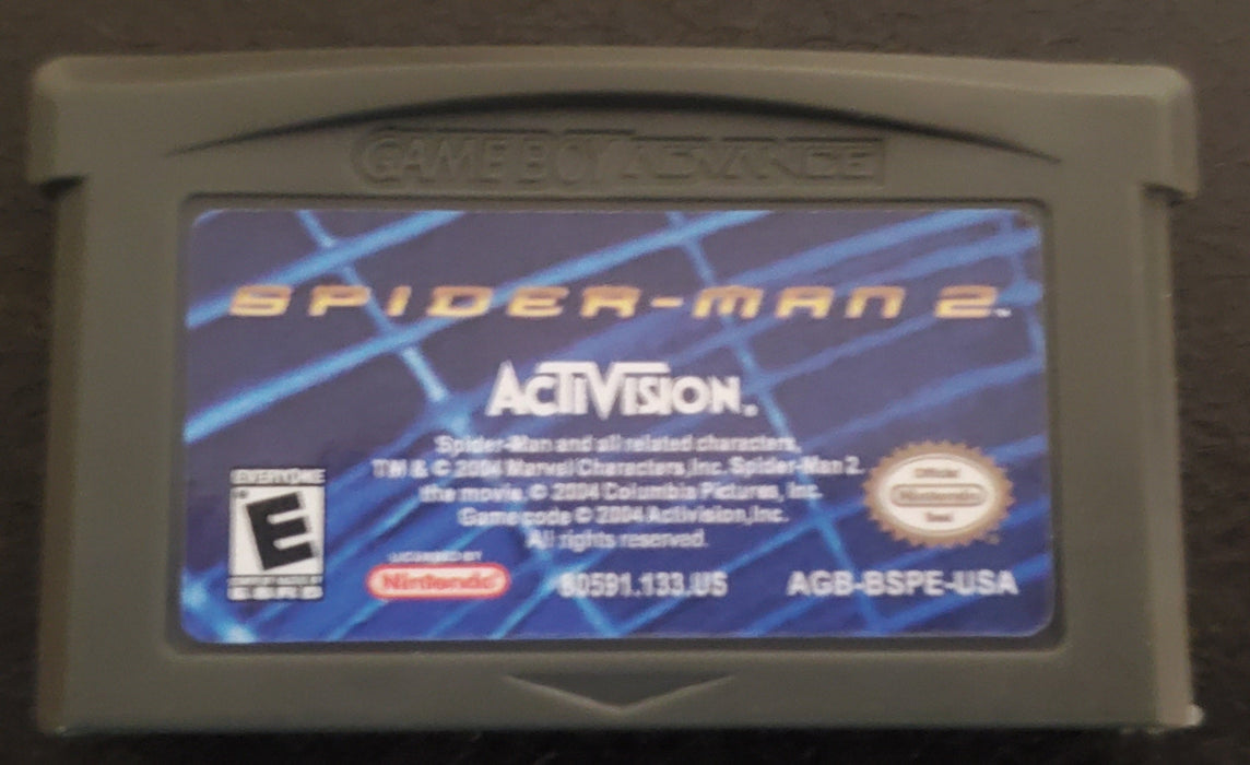Spider-Man 2 GBA Video Game Cartridge Nintendo Game Boy Advance 2004 - for just $12.50! 
