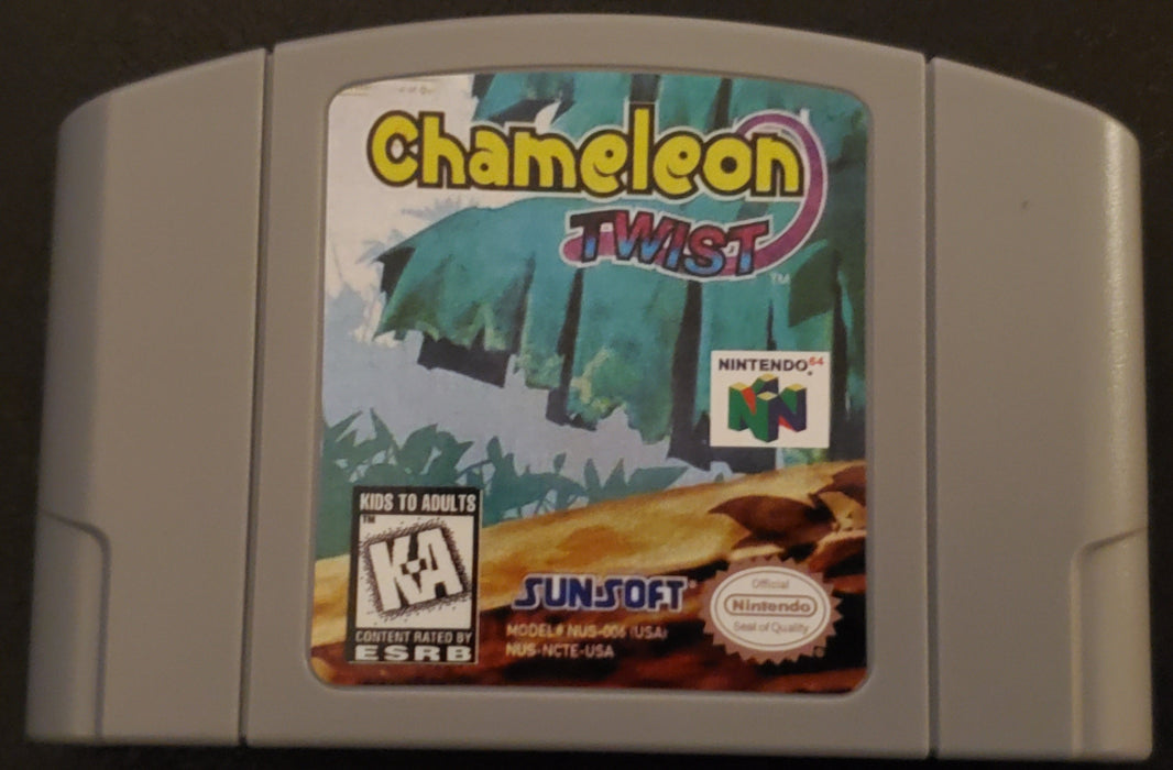 Chameleon Twist 1 N64 Nintendo 64 Video Game Cartridge 1997 - for just $21.99! 