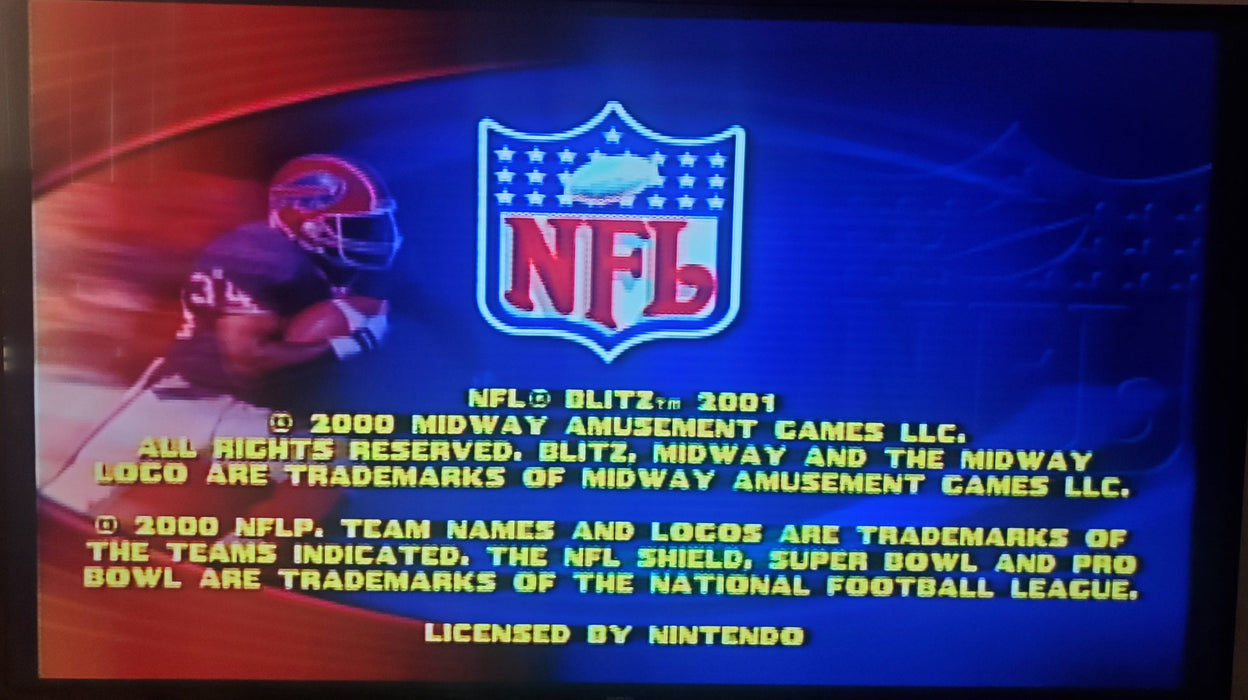 NFL Blitz 2001 N64 Nintendo 64 Video Game Cartridge 2000 - for just $23.99! 