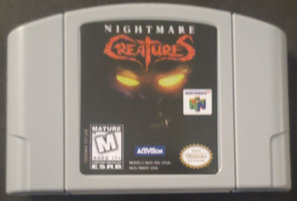 Nightmare Creatures N64 Nintendo 64 Video Game Cartridge 1997 - for just $21.99! 