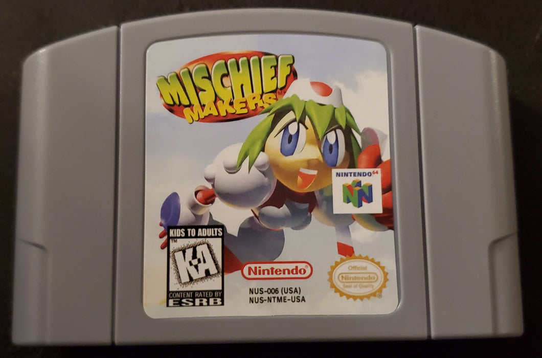 Mischief Makers N64 Nintendo 64 Video Game Cartridge 1997 - for just $22.99! 
