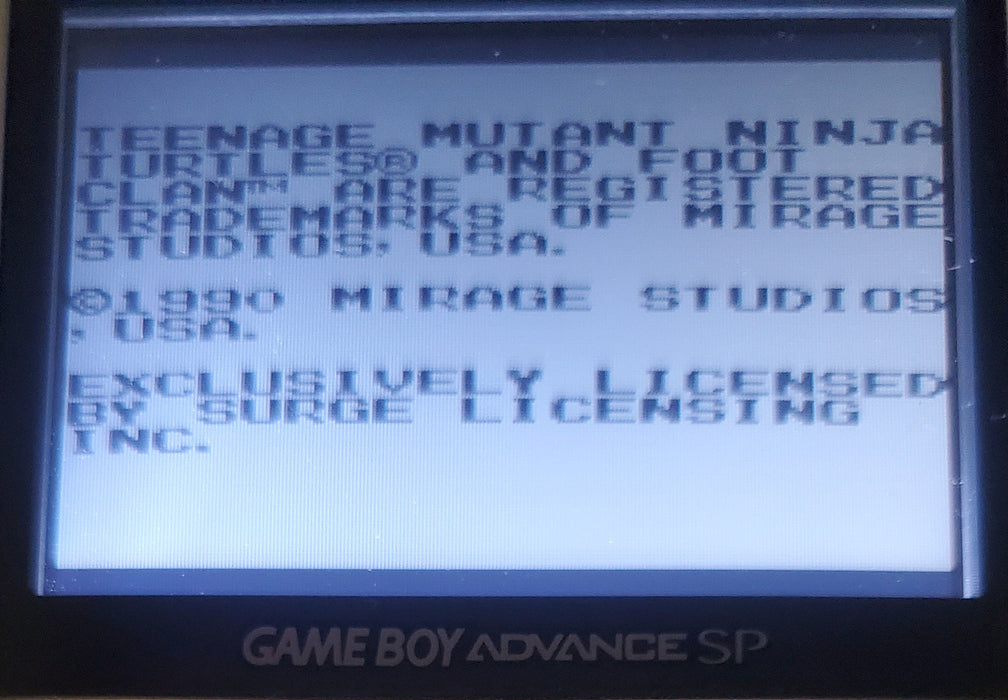 TMNT Fall Of The Foot Clan GB Video Game Catridge Gameboy 1990 - for just $15! 
