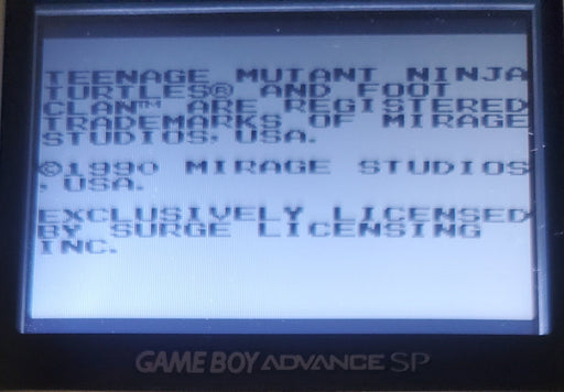 TMNT Fall Of The Foot Clan GB Video Game Catridge Gameboy 1990 - for just $15! 