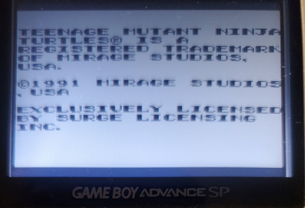TMNT 2 Back From the Sewers GB Video Game Catridge Gameboy 1991 - for just $15! 