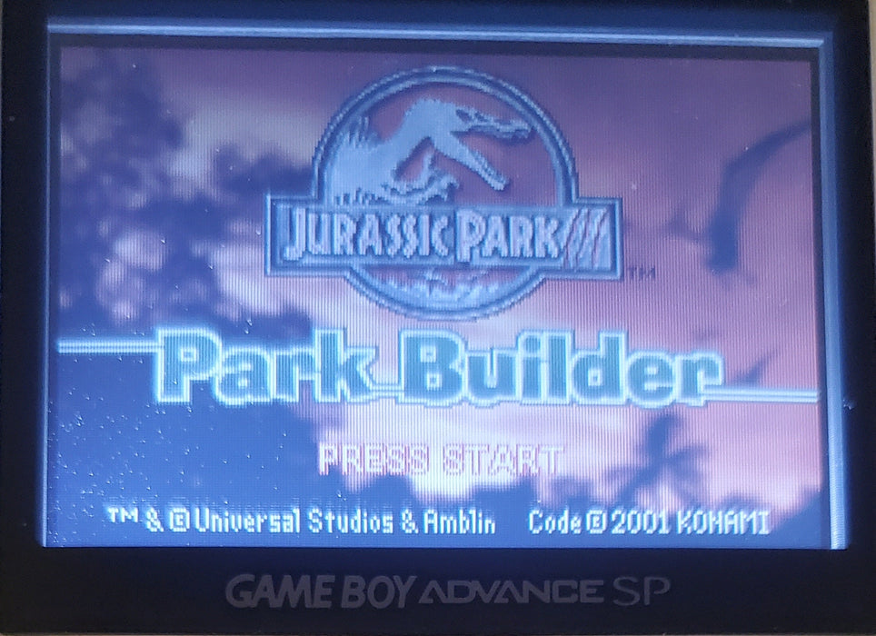 Jurassic Park 3 Park Builder GBA Video Game Boy Advance 2001 - for just $12! 
