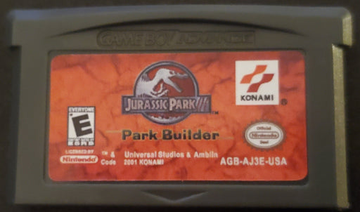 Jurassic Park 3 Park Builder GBA Video Game Boy Advance 2001 - for just $12! 