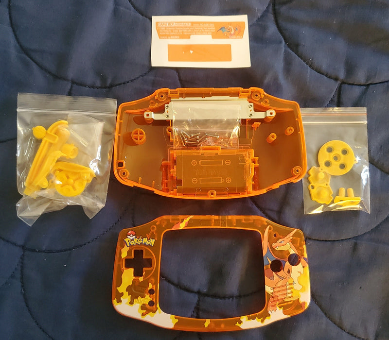 GBA Game Boy Advance Case Replacement Shell Full Housing Pokemon - for just $45.99! 
