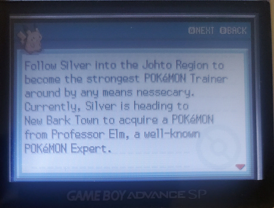Pokemon Silver Rival GBA ROM Hack Video Game Boy Advance - for just $18.49! 