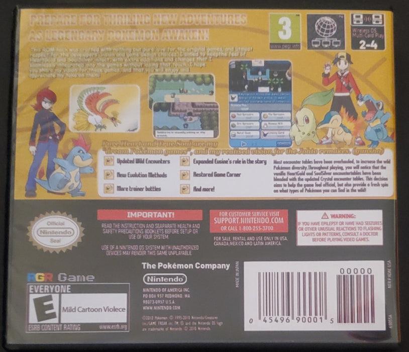 Pokemon Pure Heart NDS Nintendo DS Custom ROM Hack Video Game - for just $25.99! 