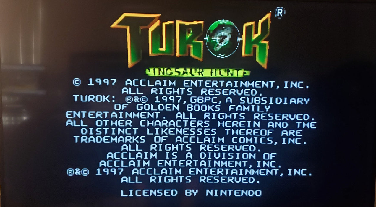 Turok 1 Dinousar Hunter N64 Nintendo 64 Video Game Cartridge 1997 - for just $22.99! 