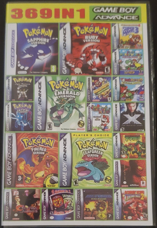 369 in 1 GBA GB Video Game Boy Advance Huge Collection - for just $49.99! 