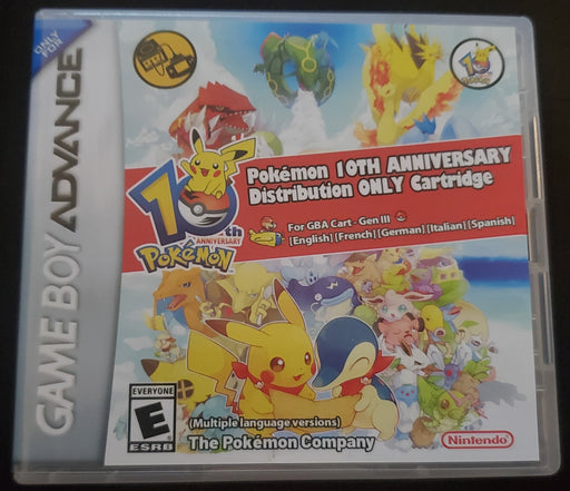 Pokemon 10th Anniversary Distribution Cartridge GBA Game Boy Advance - for just $34.99! 
