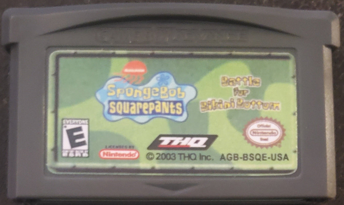 SpongeBob SquarePants Battle Bikini Bottom GBA Video Game Boy Advance - for just $12! 