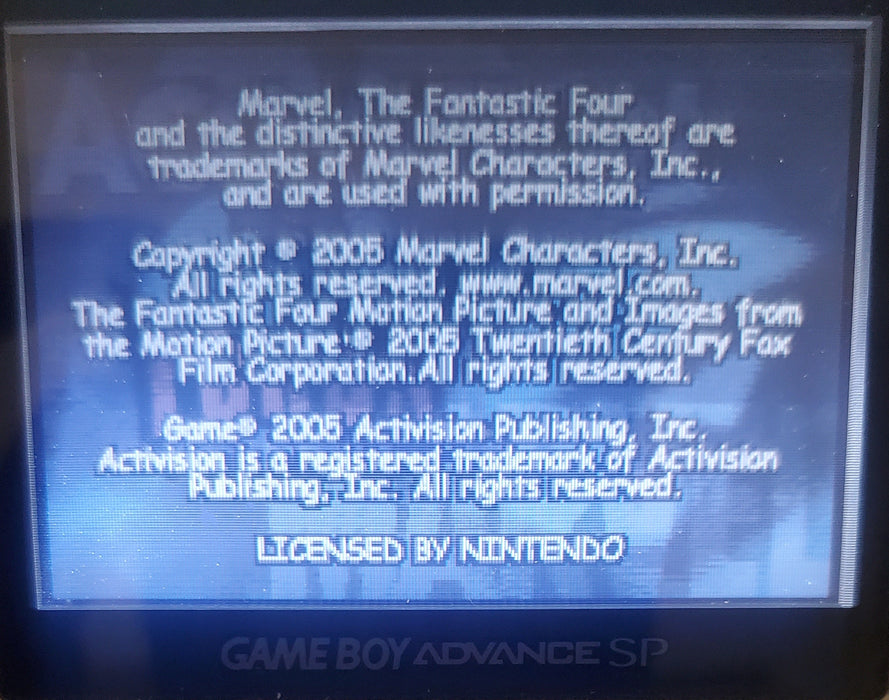 Fantastic 4 Flame On GBA Video Game Cartridge Game Boy Advance 2005 - for just $12! 