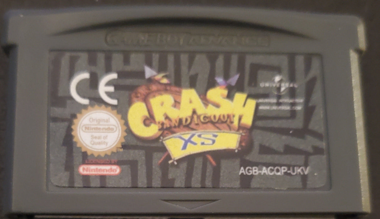 Crash Bandicoot XS GBA Video Game Cartridge Game Boy Advance 2002 UKV - for just $12! 