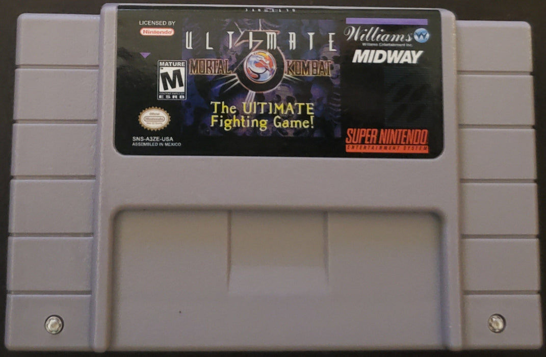 Ultimate Mortal Kombat 3 SNES Video Game Cartridge Super Nintendo 1995 - for just $21.99! 