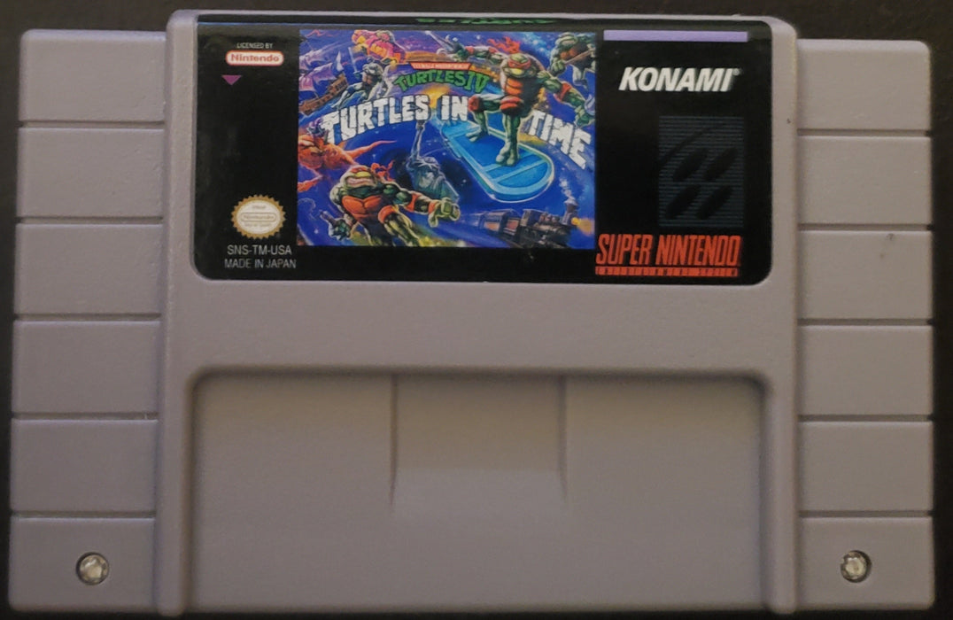 TMNT 4 Turtles in Time SNES Video Game Super Nintendo Ninja Turtles - for just $22.99! 