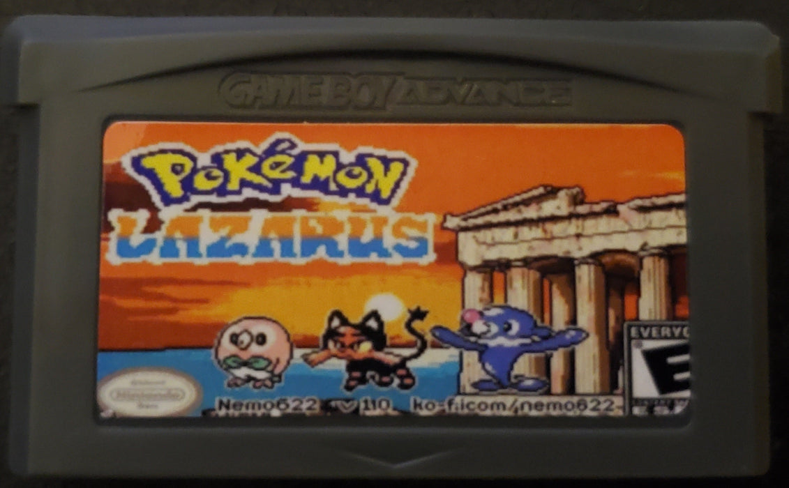 Pokemon Lazarus GBA ROM Hack Video Game Custom Gameboy Advance - for just $19.49! 