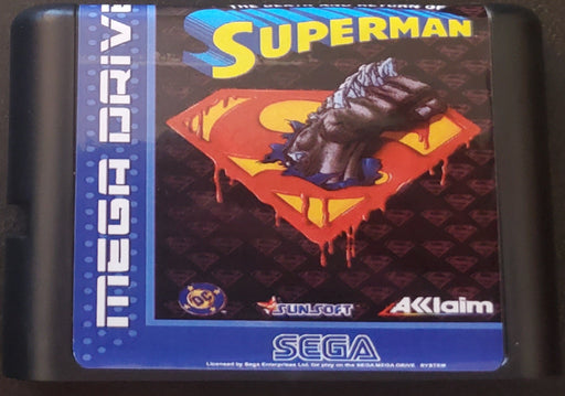The Death and Return of Superman Sega Genesis Mega Drive Video Game - for just $18.99! 