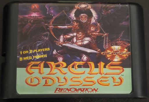 Arcus Odyssey Sega Genesis Mega Drive Video Game Cartridge 1991 - for just $18.99! 