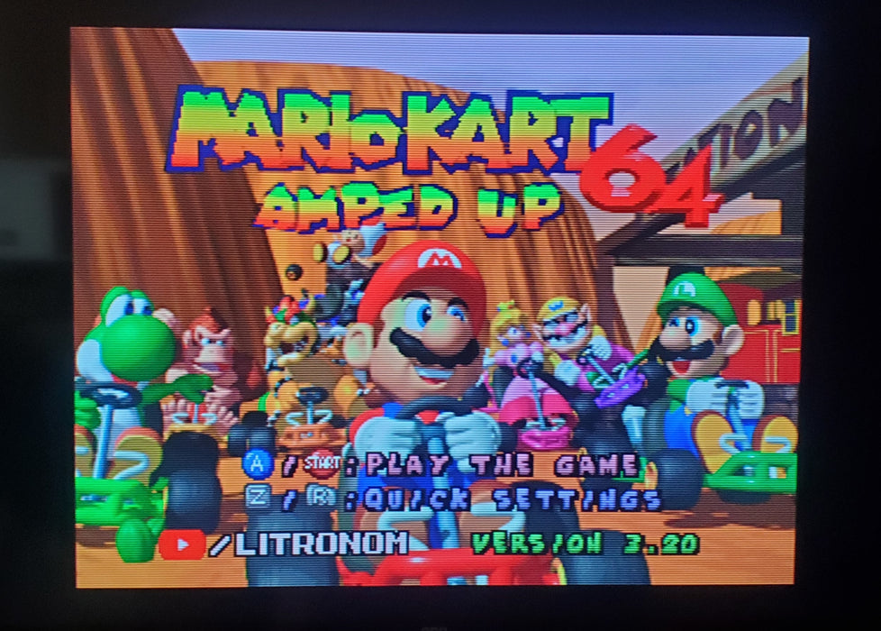 Mario Kart 64: Amped Up N64 Nintendo 64 Video Game Cartridge ROM Hack - for just $33.99! 