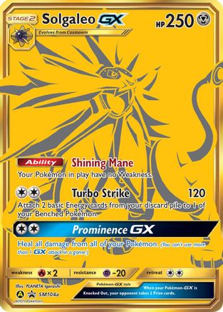 Solgaleo GX SM104a/248 - SM Promos Holofoil - for just $6.30! 